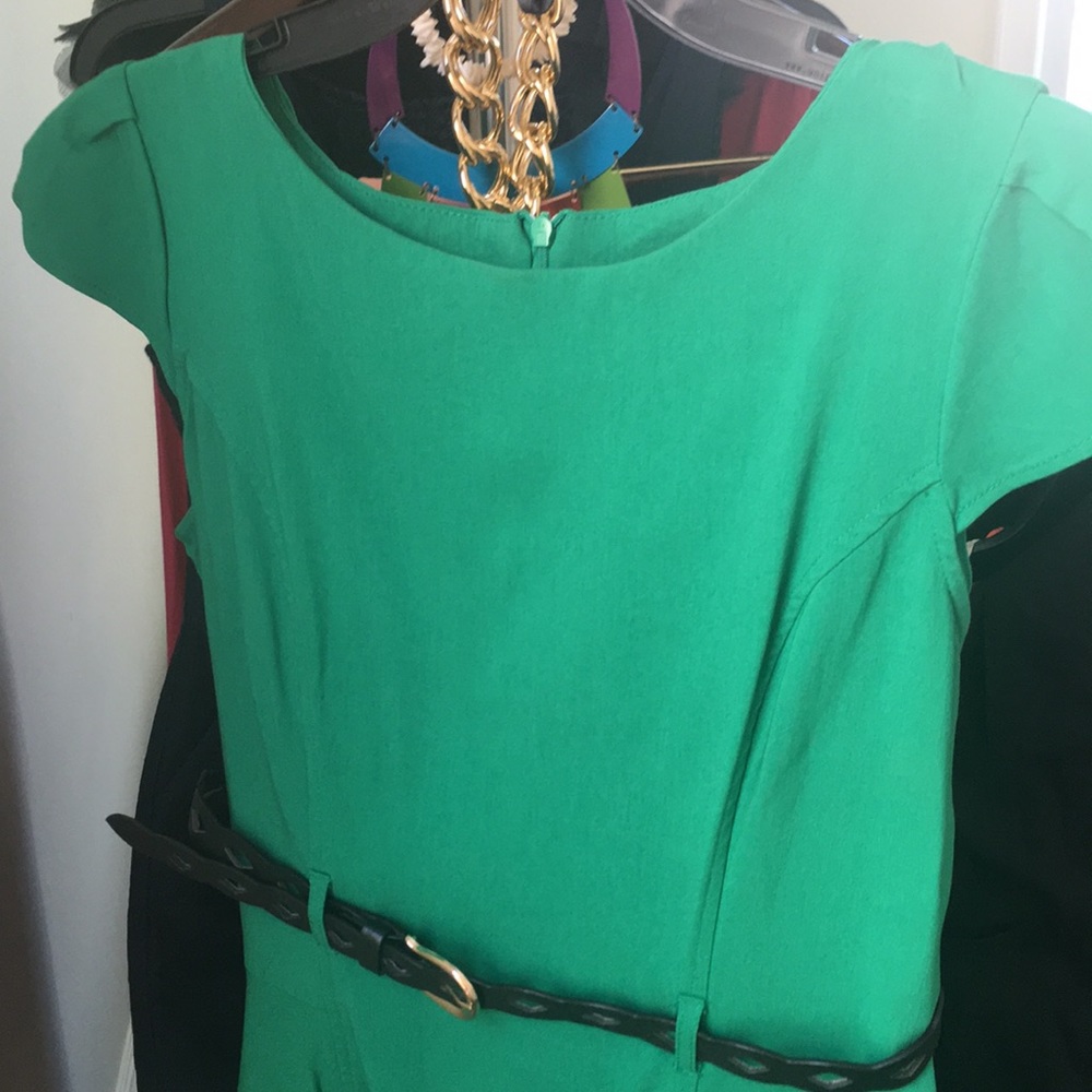 XOXO Juniors' Belted Peplum Dress - Picture 5 of 6